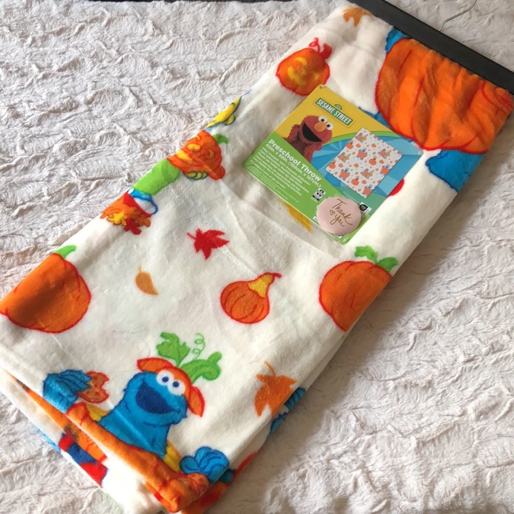 Kids Sesame Street Preschool Toddler Throw Blanket